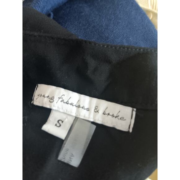 Young Fabulous and Broke Black High Low button front Blouse size S - Picture 3 of 3